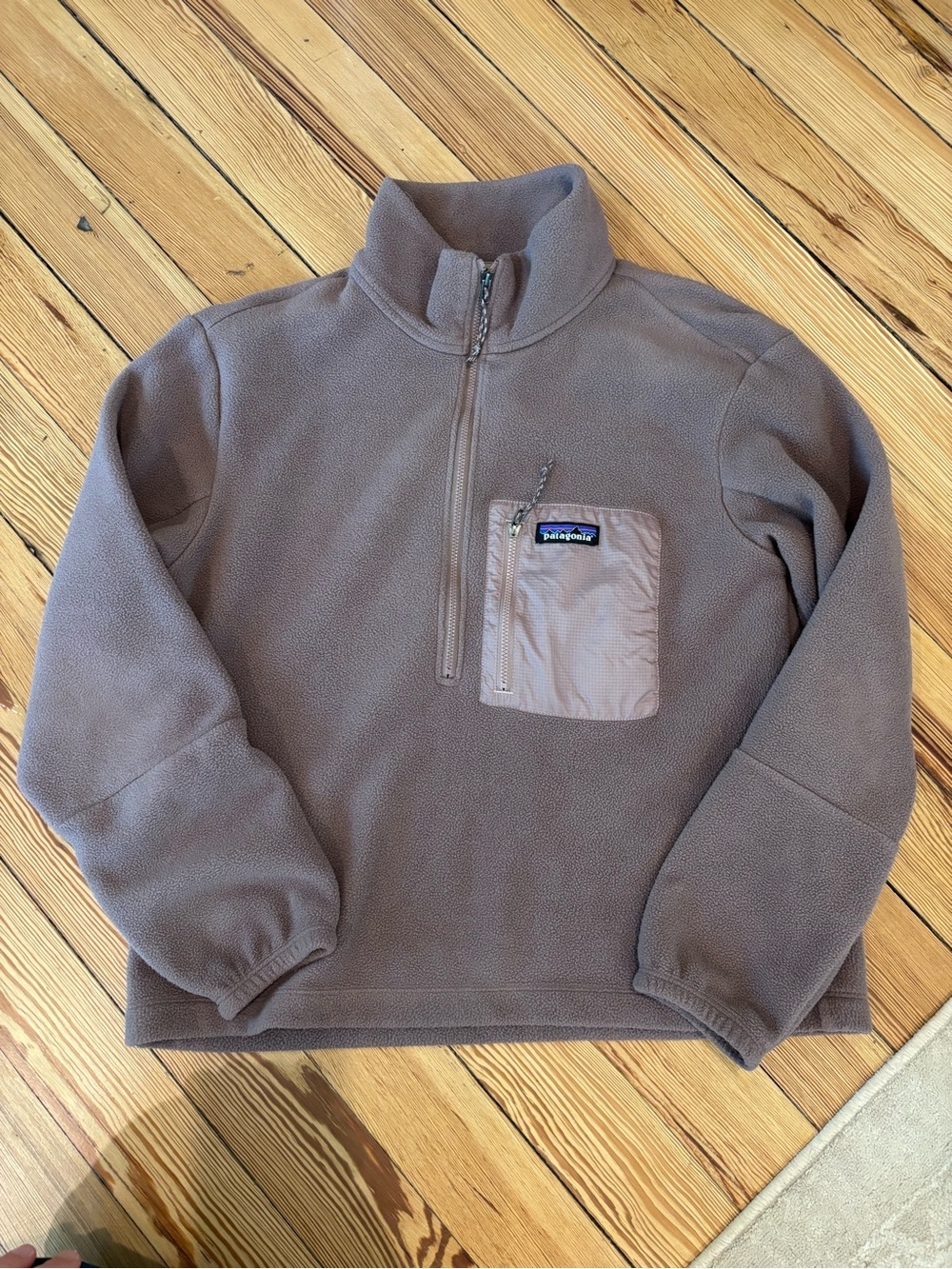 Patagonia Microdini Women's Zip-Up Fleece Pullover - Taupe